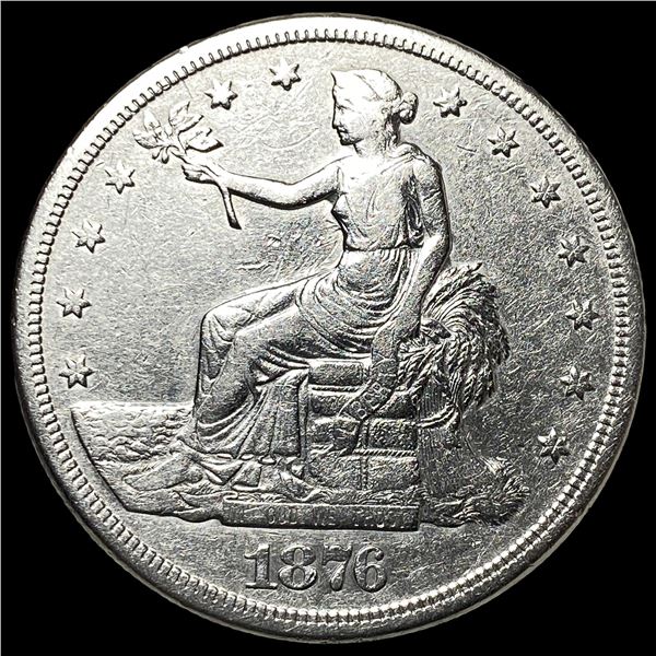 1876-S Silver Trade Dollar NEARLY UNCIRCULATED