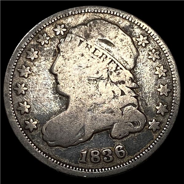 1836 Silver Capped Bust Dime NICELY CIRCULATED