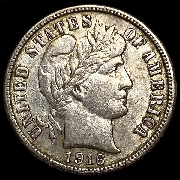 1916-S Silver Barber Dime UNCIRCULATED