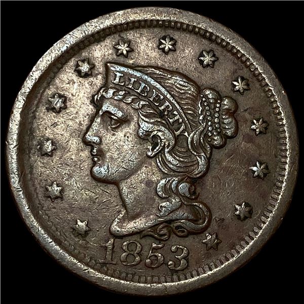1853 Braided Hair Large Cent UNCIRCULATED