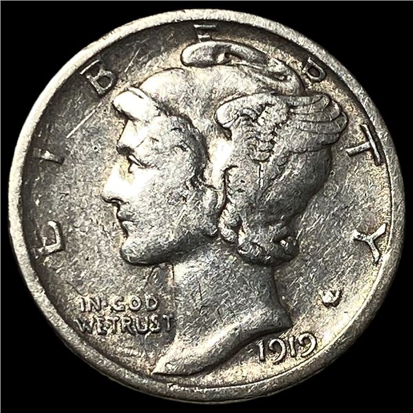 1919-D Silver Mercury Dime CLOSELY UNCIRCULATED