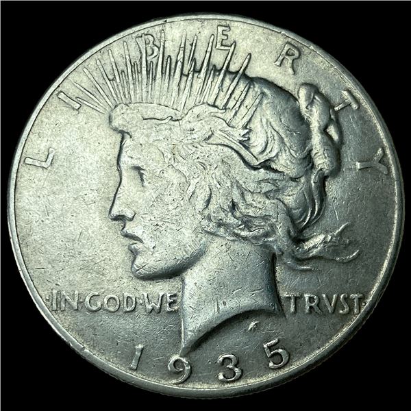 1935 Silver Peace Dollar NEARLY UNCIRCULATED