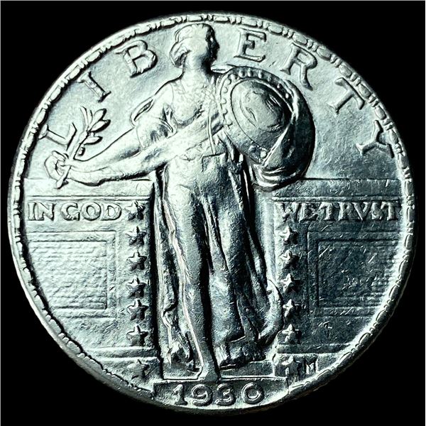 1930 Silver Standing Liberty Quarter UNCIRCULATED
