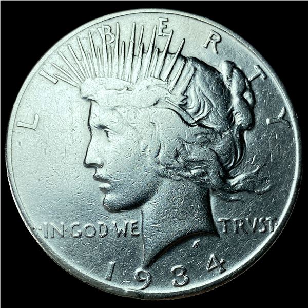 1934-S Peace Silver Dollar LIGHTLY CIRCULATED