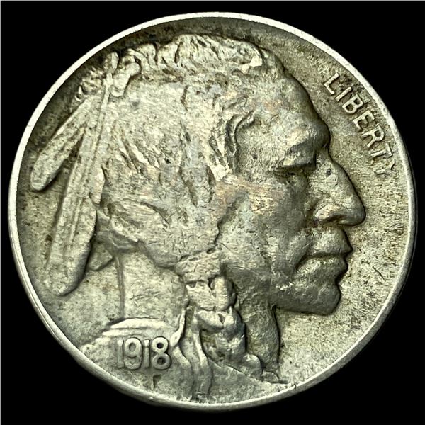 1918 Buffalo Nickel CHOICE AU