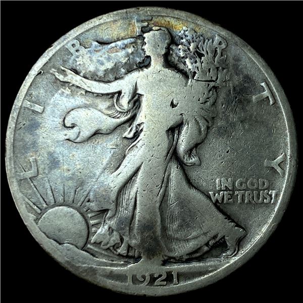 1921-S Silver Walking Liberty Half Dollar NICELY CIRCULATED