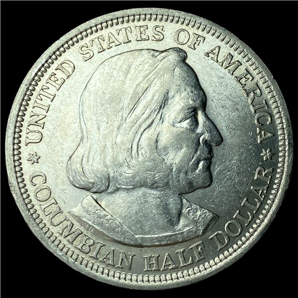 1893 Silver Columbian Expo Half Dollar GEM BU