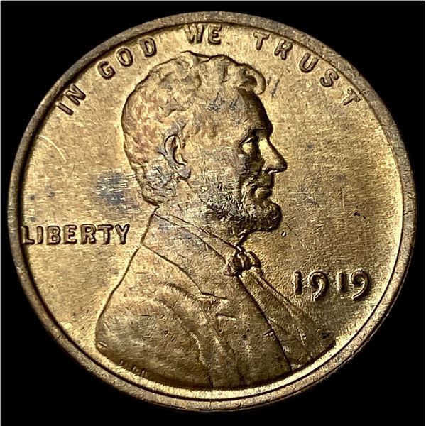 1919 Lincoln Wheat Cent CHOICE BU