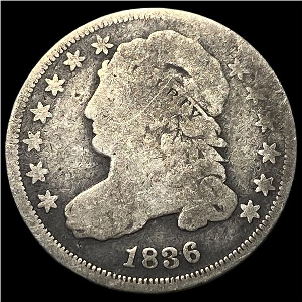 1836 Capped Bust Dime NICELY CIRCULATED