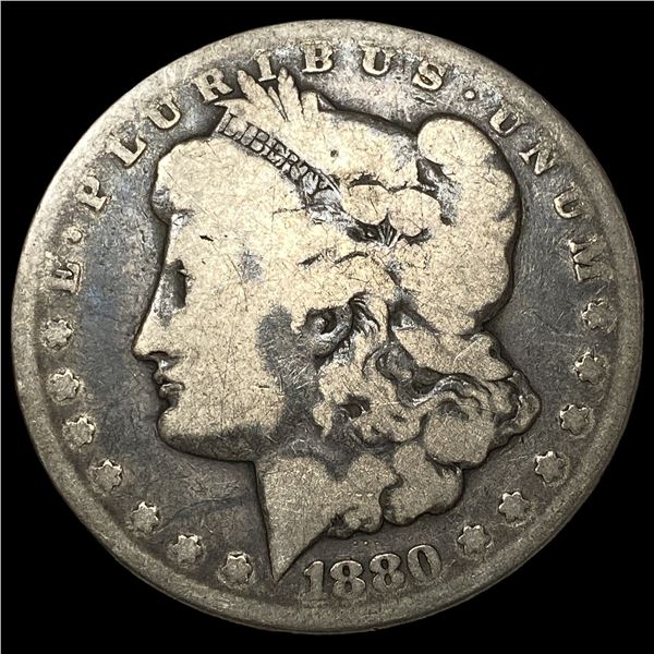 1880-CC Silver Morgan Dollar LIGHTLY CIRCULATED
