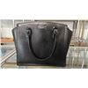 Image 1 : KATE SPADE NEW YORK BLACK LEATHER PURSE C/W SHOULDER STRAP. MODEL J183