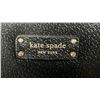 Image 3 : KATE SPADE NEW YORK BLACK LEATHER PURSE C/W SHOULDER STRAP. MODEL J183