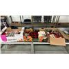 Image 1 : CHRISTMAS ITEMS. ASSORTED CANDLES, LINENS, DISHES, MISC.