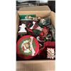 Image 2 : CHRISTMAS ITEMS. ASSORTED CANDLES, LINENS, DISHES, MISC.