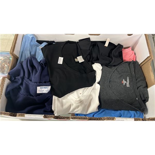 10 ASSORTED TOPS. ALL LADIES M