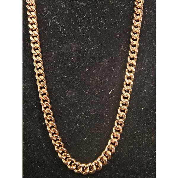 *NEW* 18K GOLD PLATED 8MM CUBAN LINK NECKLACE - 18  LONG