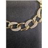 Image 2 : *NEW* 14K GOLD PLATED 11MM SIMULATED DIAMOND (CZ) ICE OUT CUBAN LINK BRACELET - 7.75" LONG