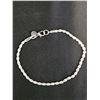 Image 1 : *NEW* .925 SILVER 3MM TWISTED ROPE BRACELET: 8.5" LONG