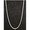Image 1 : *NEW* .925 SILVER 3MM TWISTED ROPE NECKLACE: 21" LONG