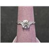 Image 2 : *NEW* .925 SILVER 1.5CT MOISSANITE LAB DIAMOND TWIST RING: SIZE 7
