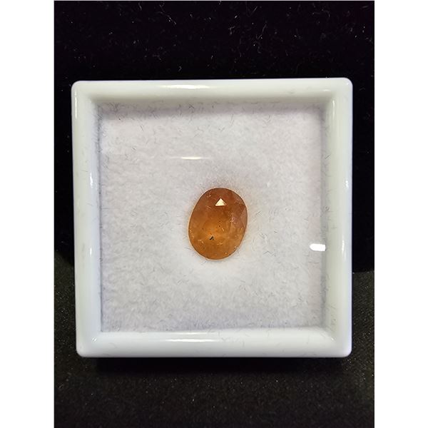 *NEW* 5.7CT OVAL CUT UNTREATED NATURAL YELLOW SAPPHIRE: 8.5MM X 10.8MM