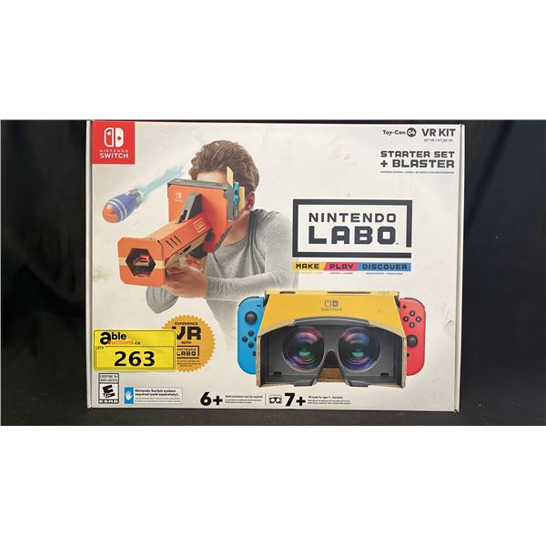 NINTENDO LABO VR KIT STARTER SET WITH BLASTER FOR NINTENDO SWITCH *NINTENDO SWITCH NOT INCLUDED*