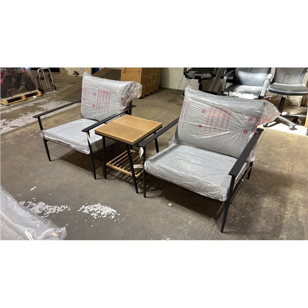 *NEW ASSEMBLED* 101 STORIES COLLECTION VEYLIN 3-PC PATIO SET