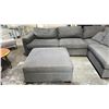 Image 2 : 3-PC FABRIC SECTIONAL SOFA WITH STORAGE OTTOMAN (OTTOMAN DOES NOT FULLY OPEN)