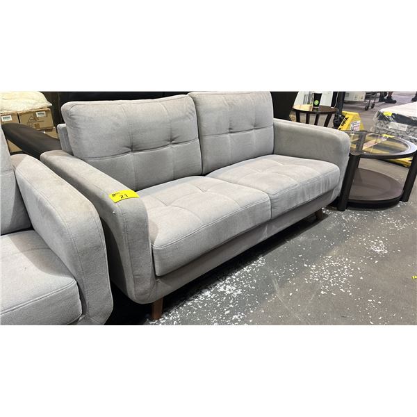 FABRIC SOFA (SOME CLEANING REQUIRED)