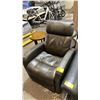 Image 3 : *TESTED WORKING* LEATHER ELECTRIC ROCKING RECLINER WITH HEADREST ADJUSTMENT, POWER CORD & USB PORT