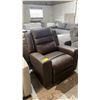 Image 1 : LEATHER ROCKING SWIVEL LOUNGE CHAIR