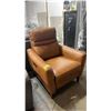 Image 1 : LEATHER ELECTRIC RECLINER (MISSING POWER CORD, UNKNOWN WORKING CONDITION)