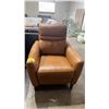 Image 2 : LEATHER ELECTRIC RECLINER (MISSING POWER CORD, UNKNOWN WORKING CONDITION)