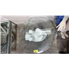 Image 2 : MODERN POLAR BEAR GLASS TOP TABLE 35.5"