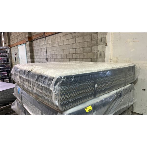 KINGSDOWN PALAIS ROYALE KING SIZE MATTRESS (CLEANING REQUIRED, SOME SCUFFS)