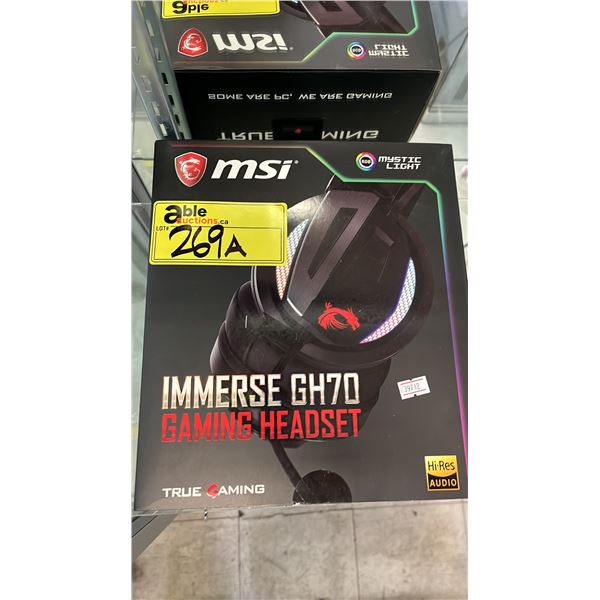 MSI IMMERSE GH70 RGB GAMING HEADSET