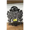 Image 3 : (2) METAL COAT OF ARMS WALL PLAQUES