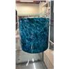Image 3 : COLLECTION BY LONDON DRUGS LARGE MARBLE GLASS PLANTER: APPROX. 11"T X 12"DIA.