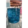 Image 3 : COLLECTION BY LONDON DRUGS LARGE MARBLE GLASS PLANTER: APPROX. 11"T X 12"DIA.