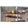Image 1 : UNDER TRAVELLER STAG HANDLE KNIFE WITH LEATHER SHEATH