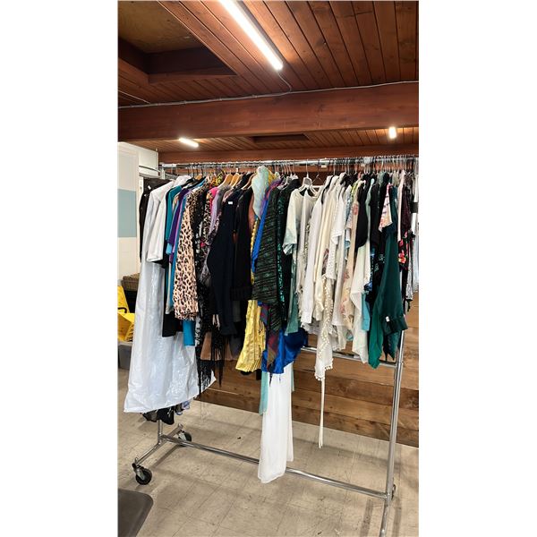 RACK OF ASSORTED LADIES CLOTHING - *RACK NOT INCLUDED*