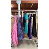 Image 1 : RACK OF ASSORTED LADIES COCKTAIL/FORMAL DRESSES: *RACK NOT INCLUDED*
