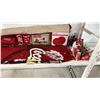 Image 4 : SHELF OF ASSORTED COCA-COLA COLLECTIBLES: THROW BLANKET, AREA RUG, MELAMINE DINNERWARE SET & MORE