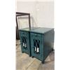 Image 1 : PAIR OF STYLE CRAFT 1-DOOR 1-DRAWER END TABLES WITH POWER (DRAWERS INSTALLED UPSIDE DOWN)