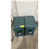 Image 4 : PAIR OF STYLE CRAFT 1-DOOR 1-DRAWER END TABLES WITH POWER (DRAWERS INSTALLED UPSIDE DOWN)