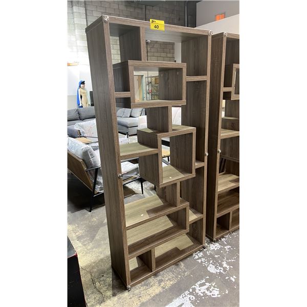 MODERN SHELVING UNIT 32" X 11.5" X 72"
