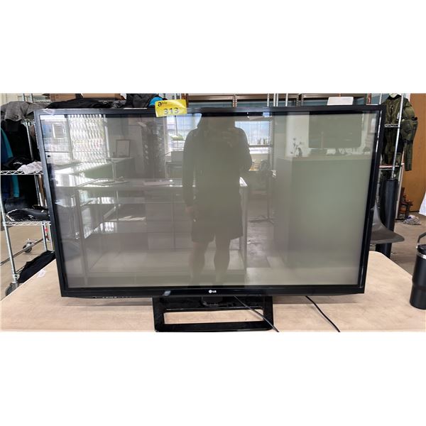 LG 50" FULL HD 1080P PLASMA HDTV WITH STAND: *NO REMOTE/DOES NOT POWER ON*