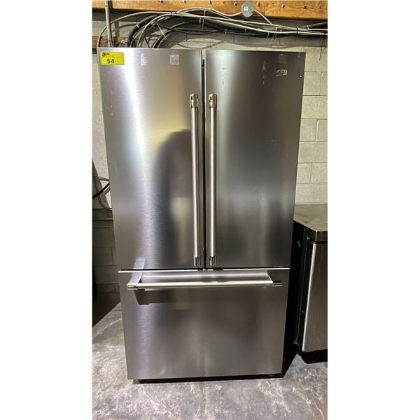 BEKO 36" WIDE STAINLESS STEEL FRENCH DOOR FRIDGE WITH BOTTOM FREEZER DRAWER