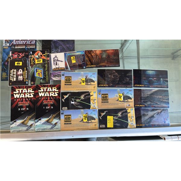 (15) ASSORTED TOPPS WIDE VISION COLLECTOR CARDS