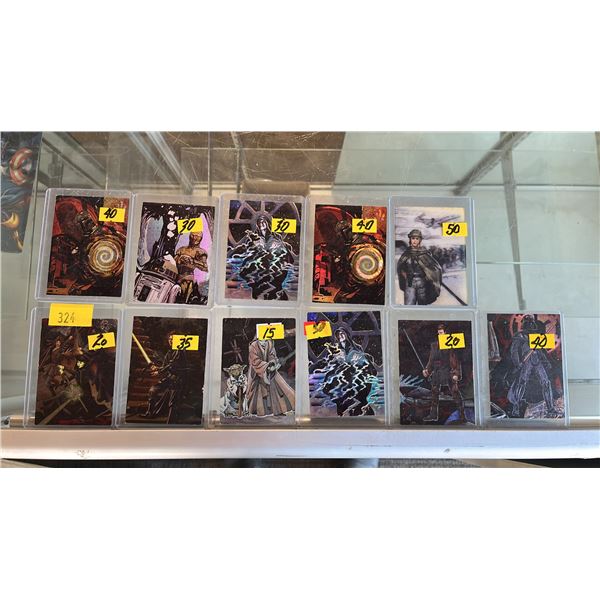 (11) ASSORTED TOPPS STAR WARS COLLECTOR CARDS